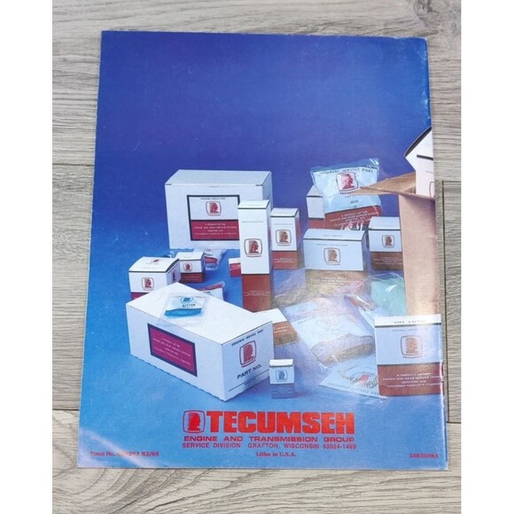 Tecumseh Quick Reference Guide Original Replacement Parts 1995-Small Engine - Picture 2 of 6